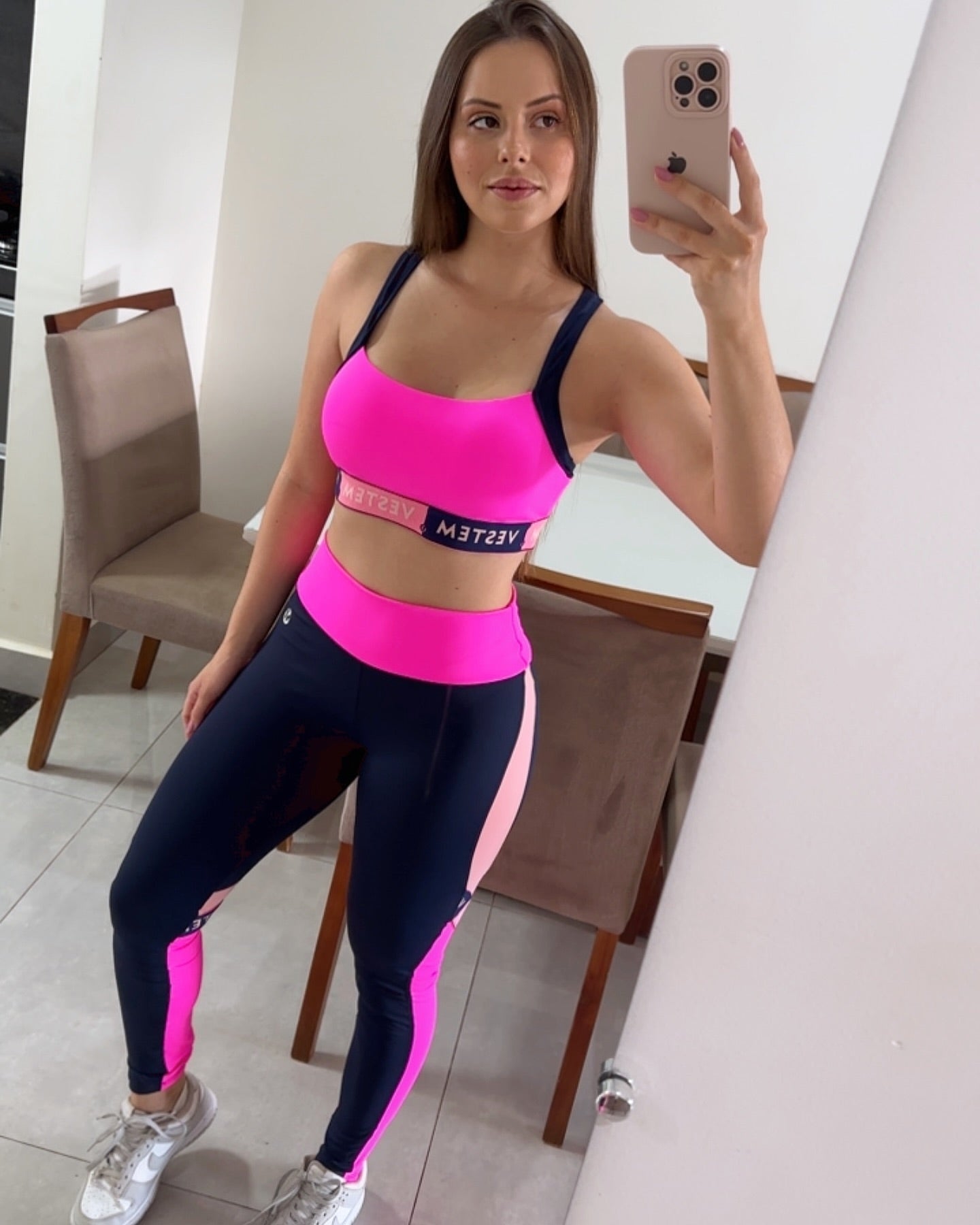 Conjunto Legging Áurea Performance - Rosa Pink - Image 3